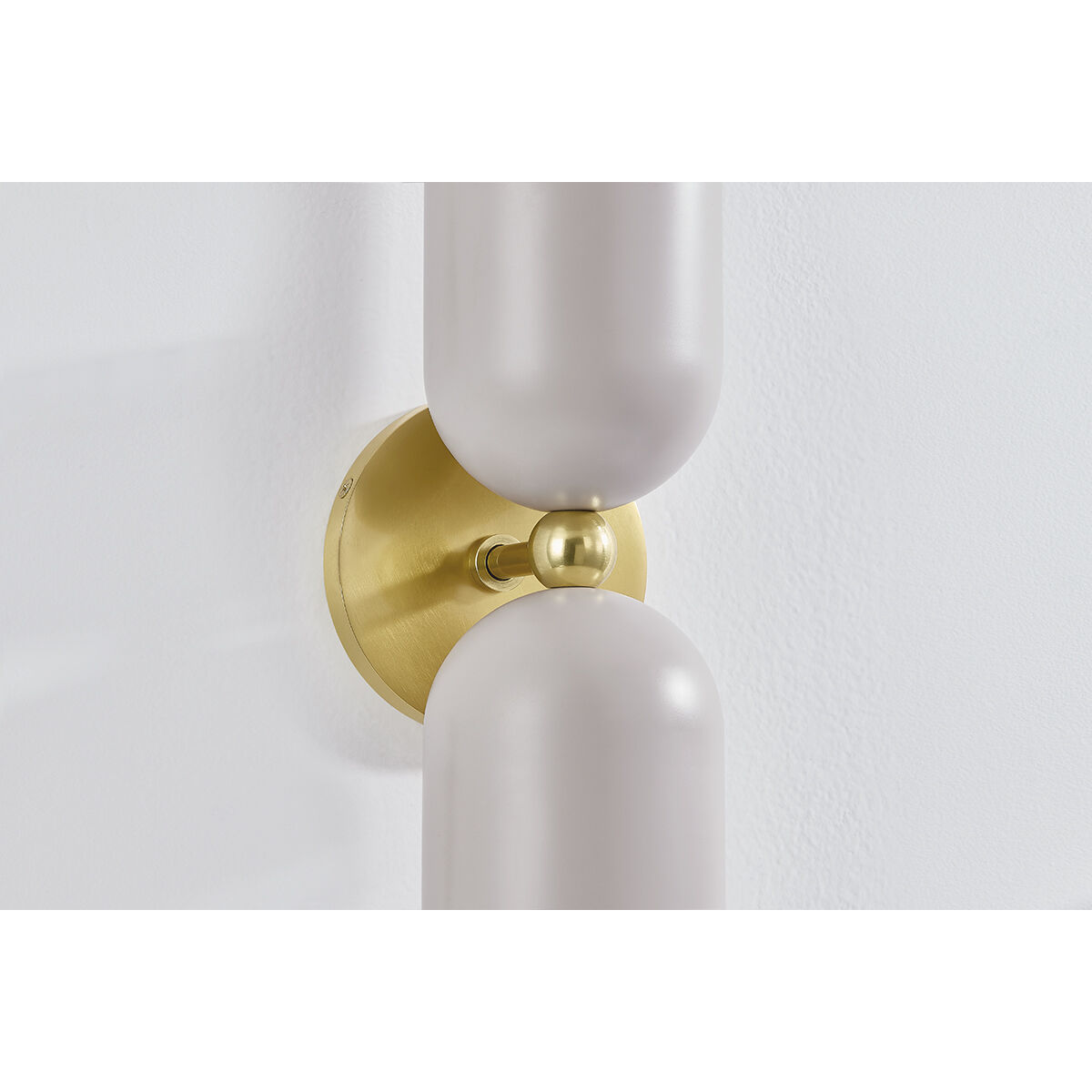 Liba 2 Light 4.75 inch Aged Brass/Soft Peignoir Wall Sconce Wall Light